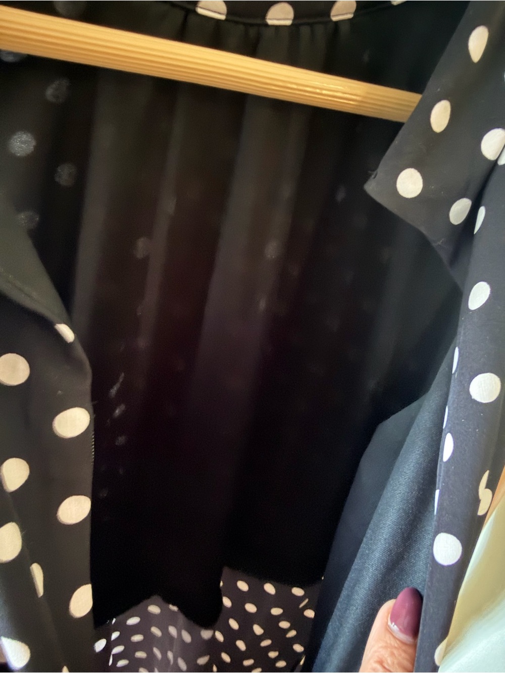 Karl Lagerfeld Paris Polka Dot Bow Neck Sleeveless Maxi Dress Size 6 - Picture 10 of 11